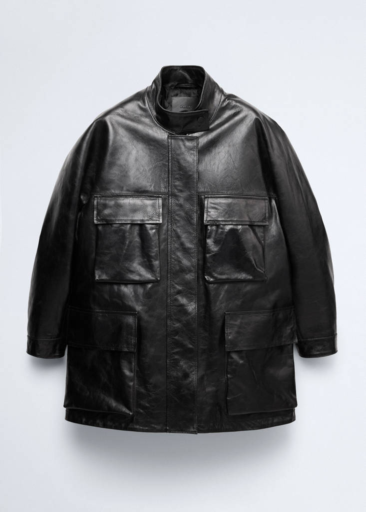 Oversized faux-fur parka with pockets - thumbnail 4