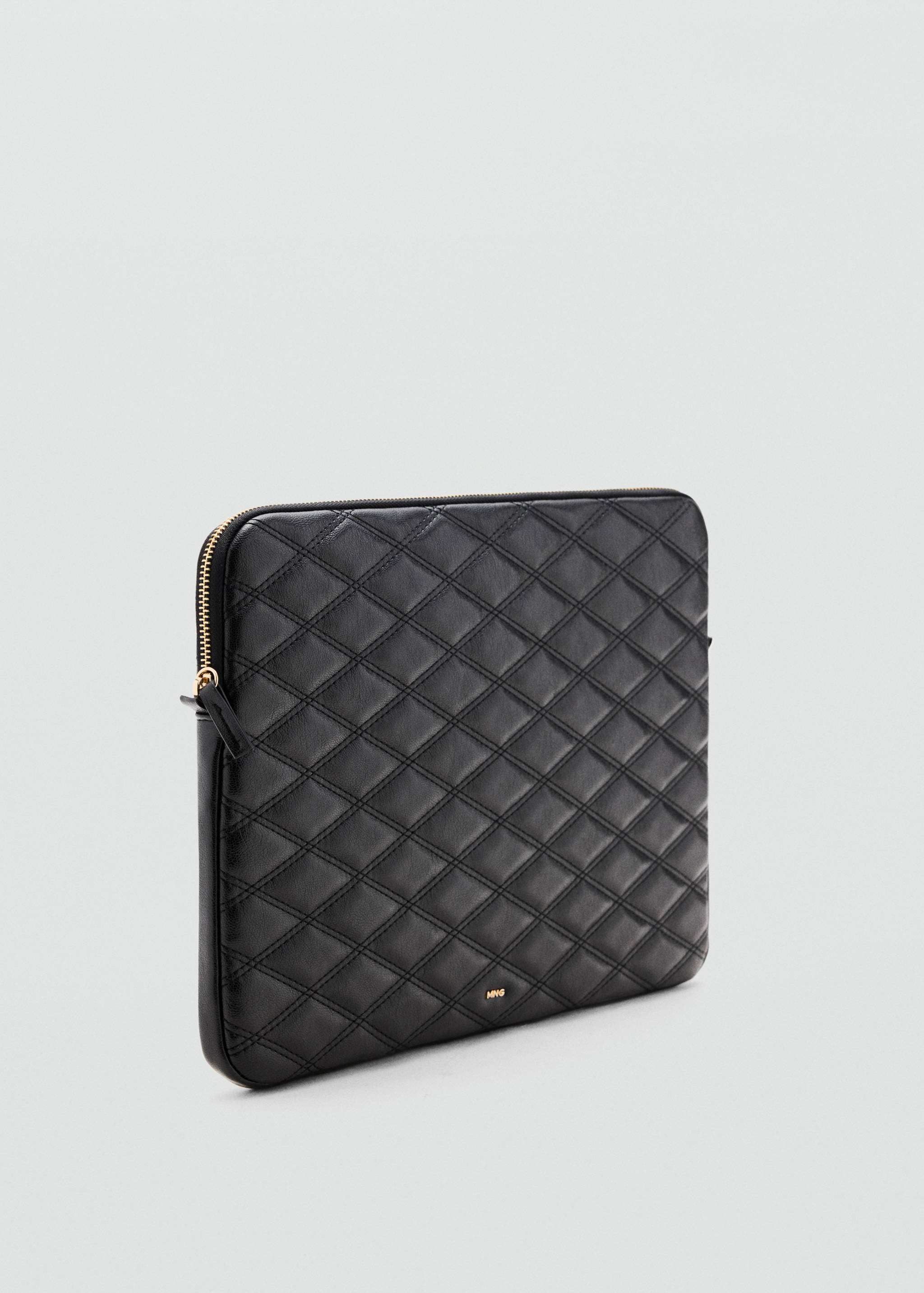 Leather-effect padded case - Medium plane