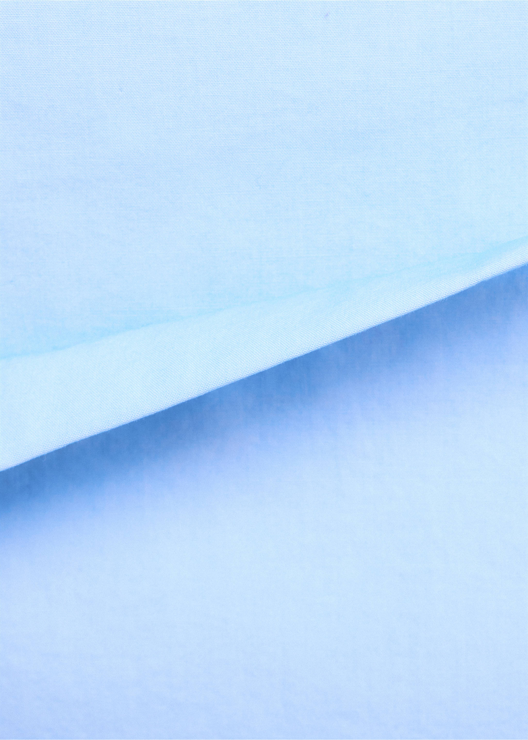 Poplin skirt with an asymmetric hem - Details of the article 8, Sky Blue. Ref: 37096366-00.