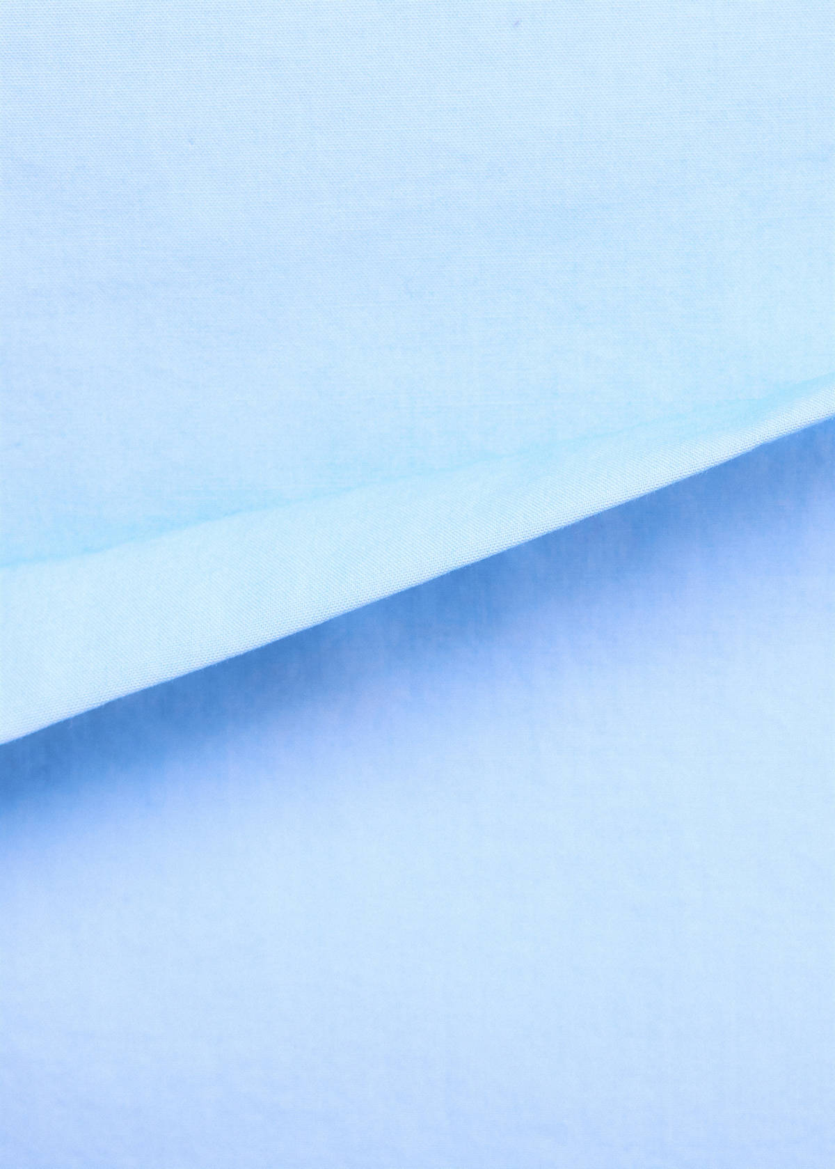 Poplin skirt with asymmetrical hem — Sky Blue