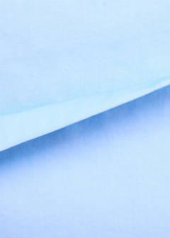 Poplin skirt with asymmetrical hem — Sky Blue 6