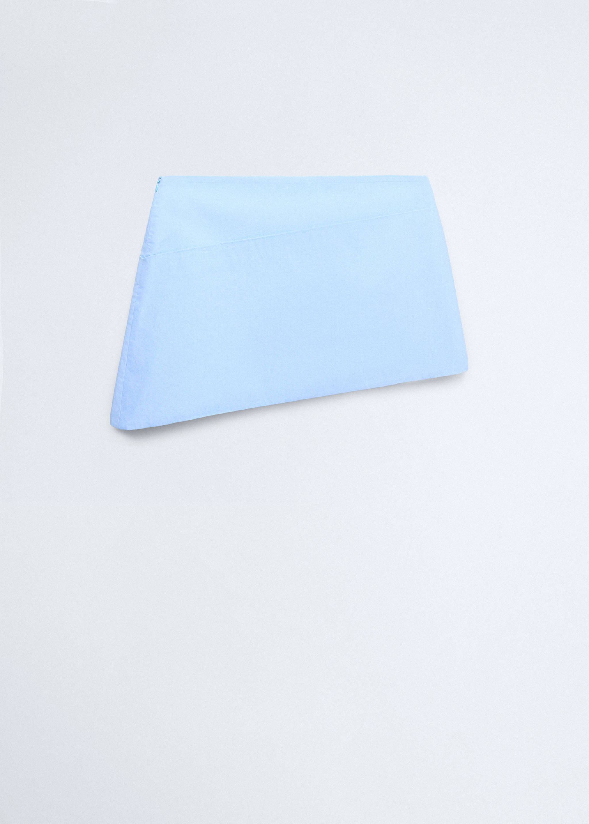 Poplin skirt with an asymmetric hem - Article without model