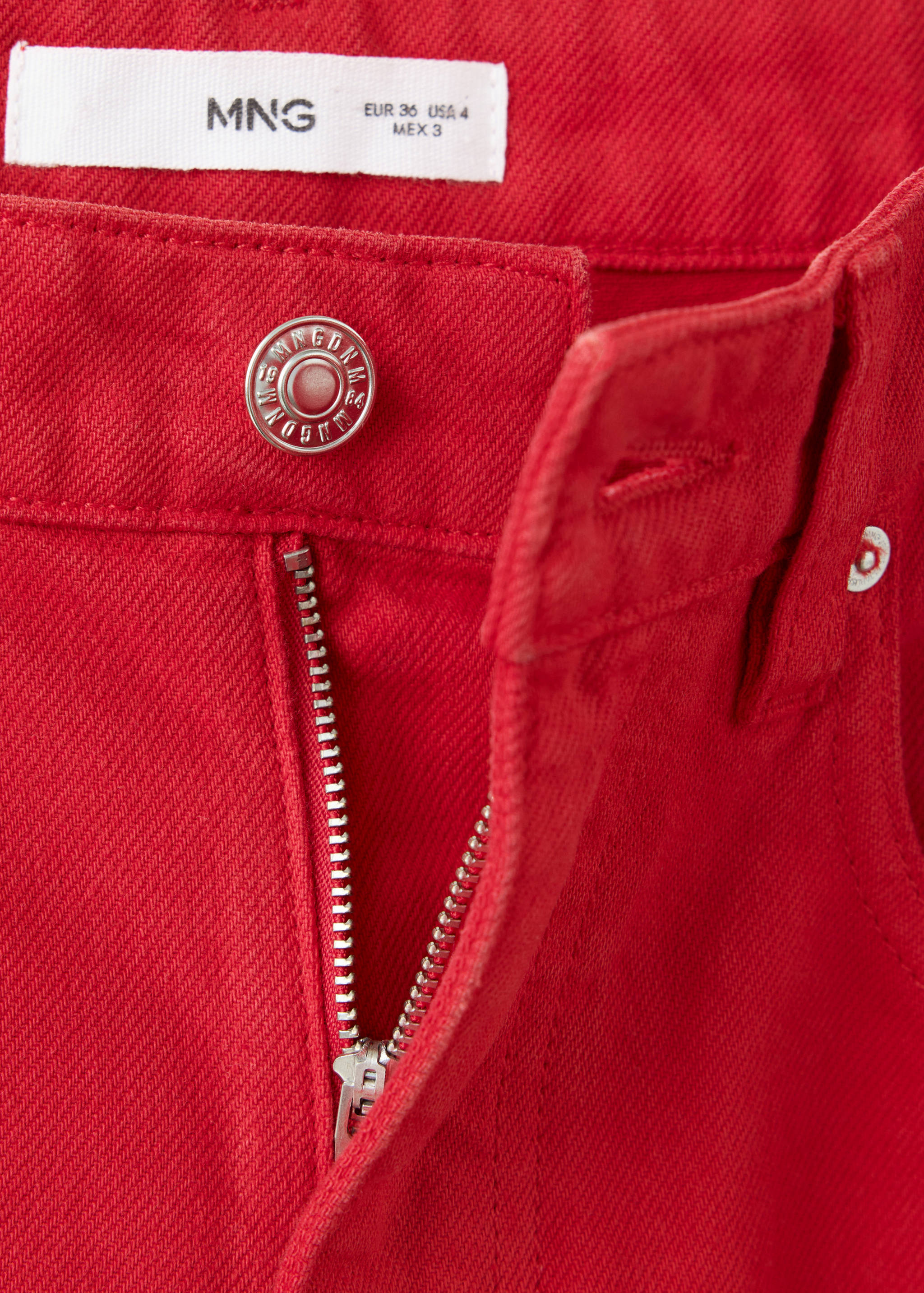 Straight cotton jeans - Details of the article 8