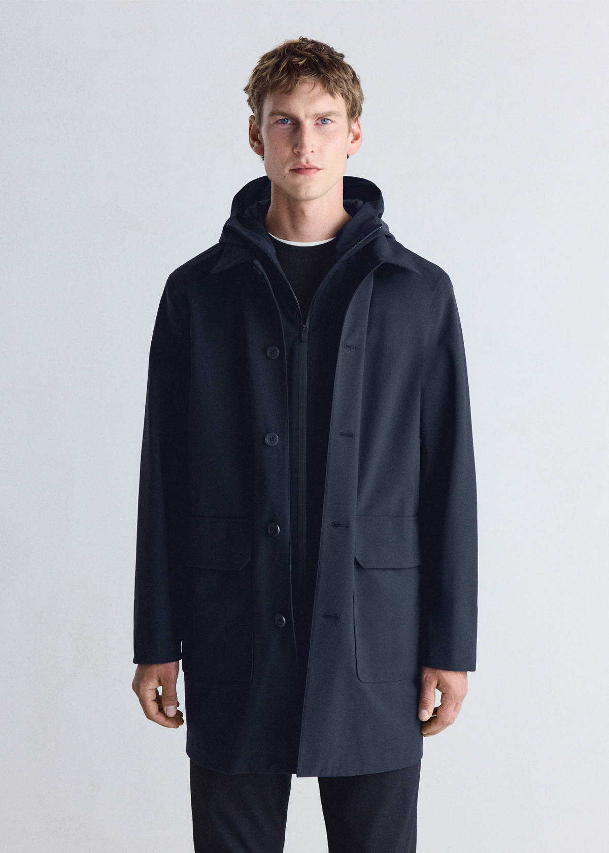Thermolite® waterproof parka with pockets — Night Blue