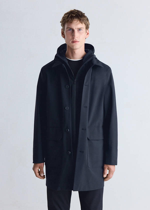 Thermolite® waterproof parka with pockets — Night Blue