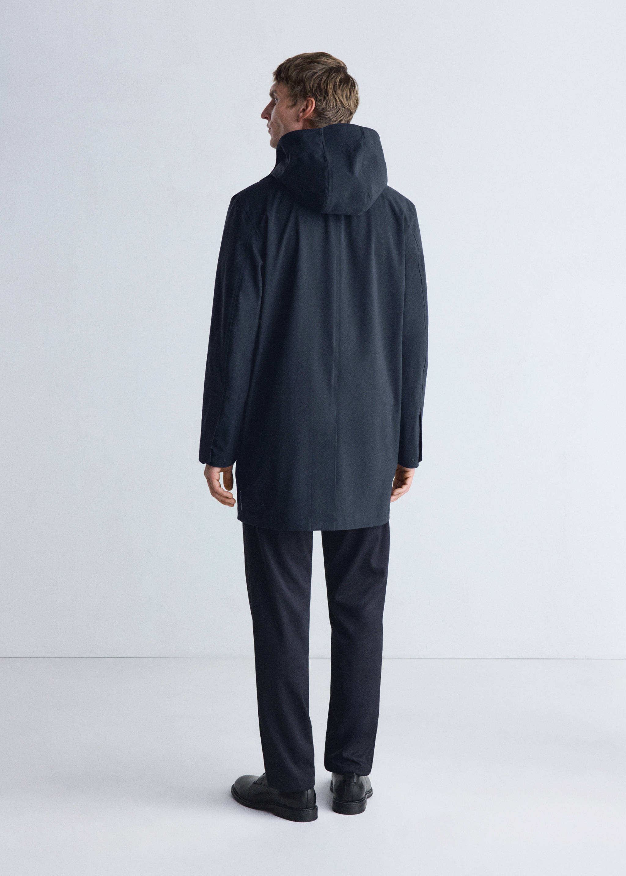 Thermolite® waterproof parka with pockets - Reverse of the article
