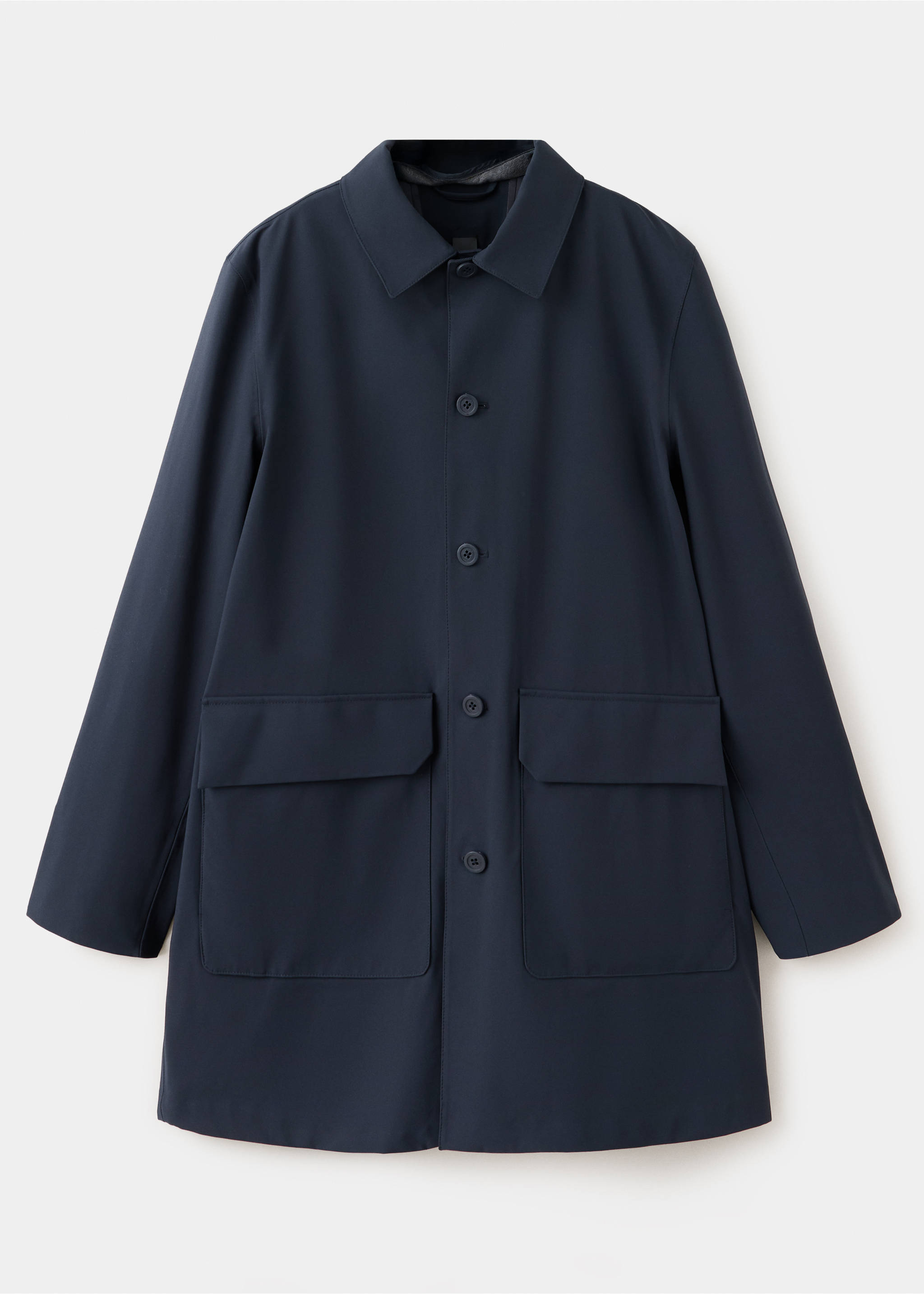 Thermolite® waterproof parka with pockets - Details of the article 8, Night Blue. Ref: 37096721-00.