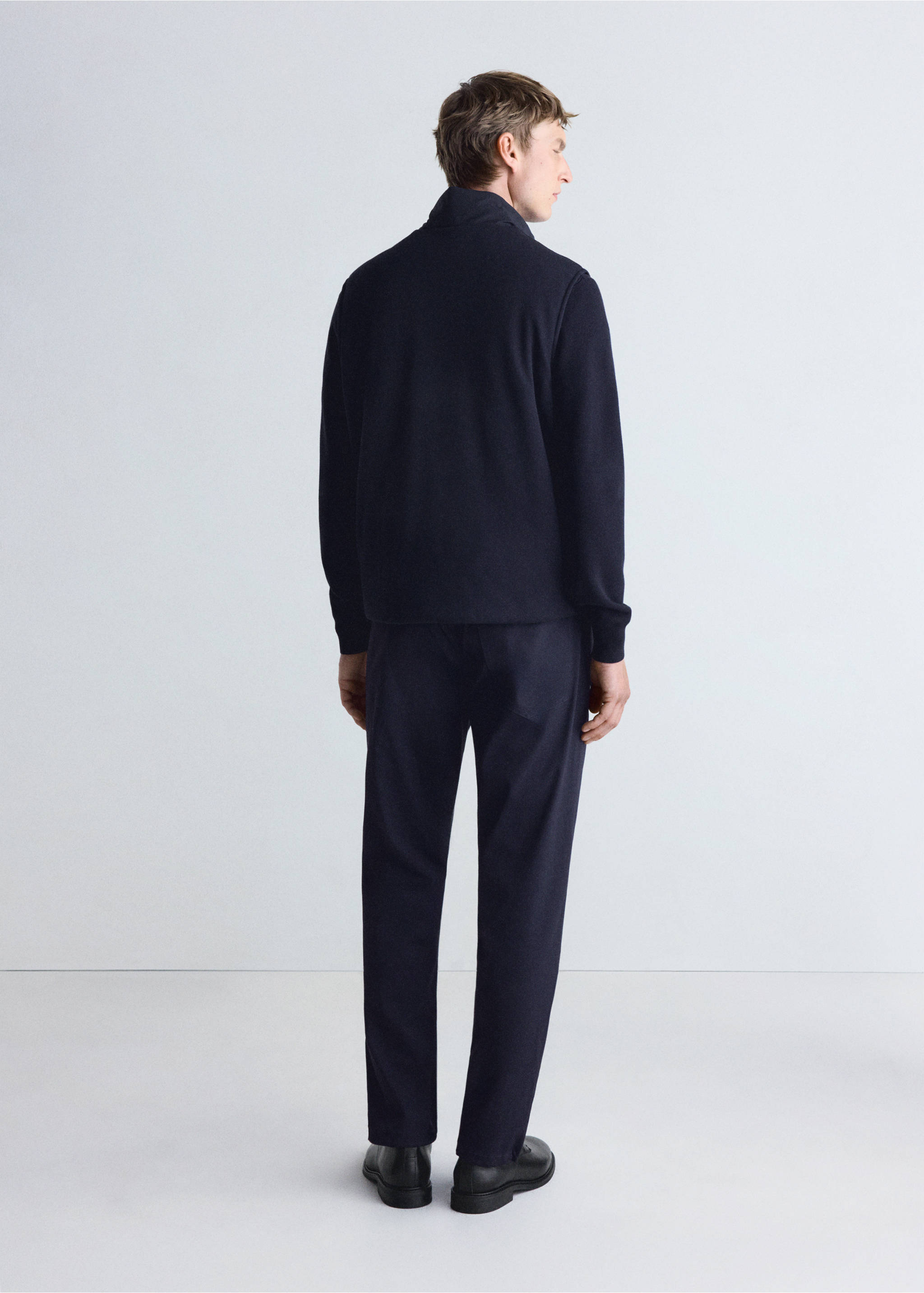Thermolite® zip-up gilet - Reverse of the article, Navy. Ref: 37096726-00.