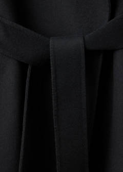 Handmade wool coat with belt — Black 9