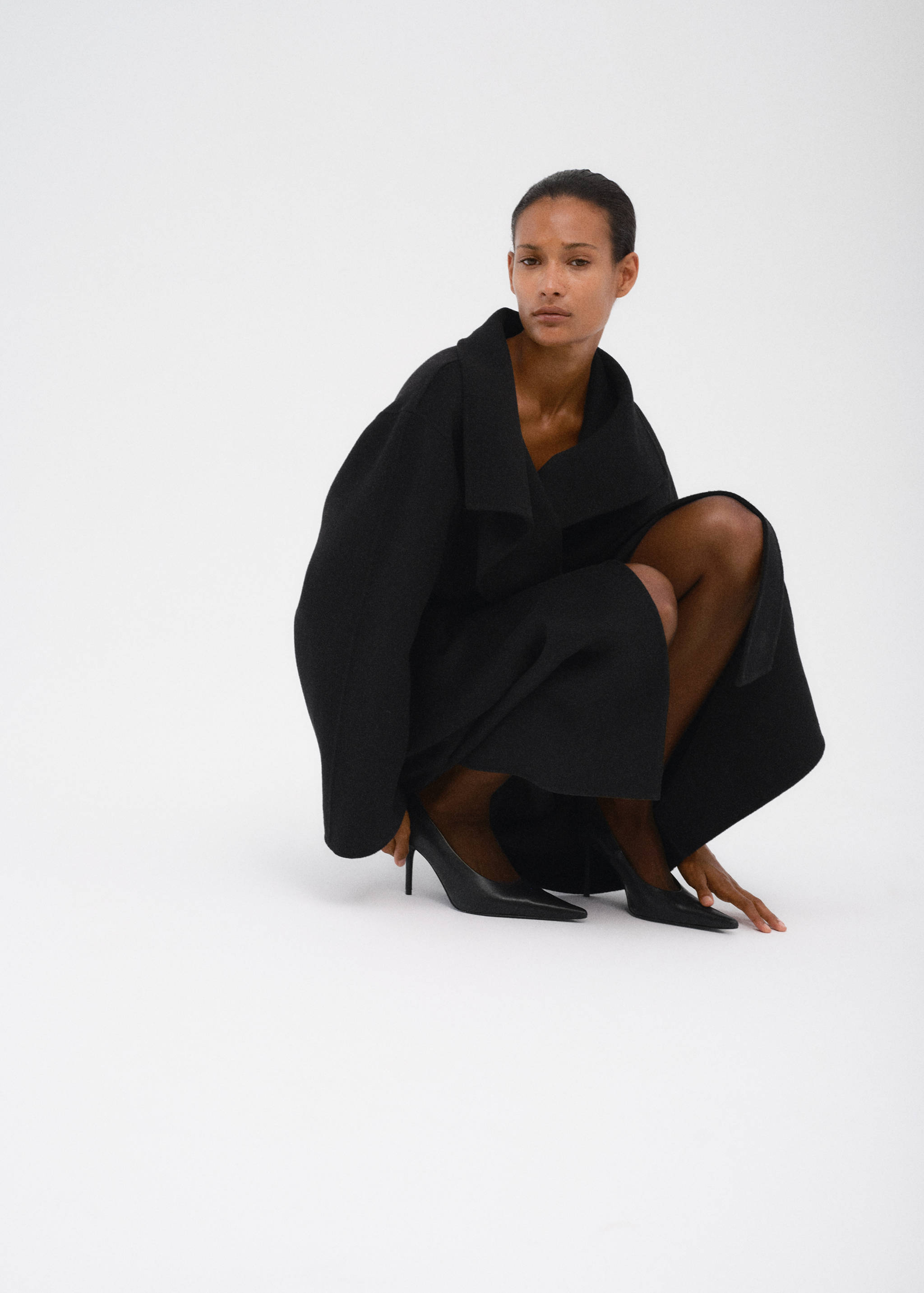 Manteau laine fait à la main ceinture - Détail de l'article 3