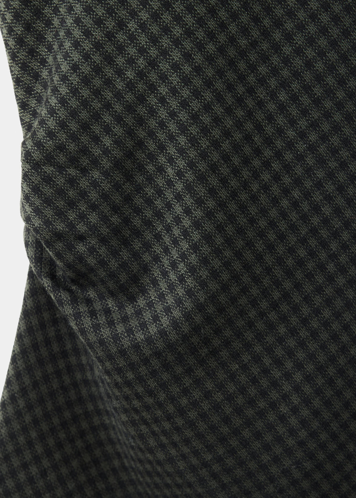 Top with gathered side detail — Green