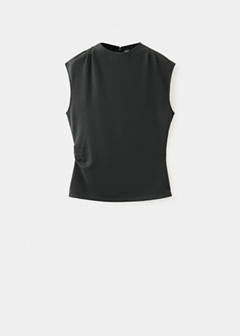Top with gathered side detail — Green 5