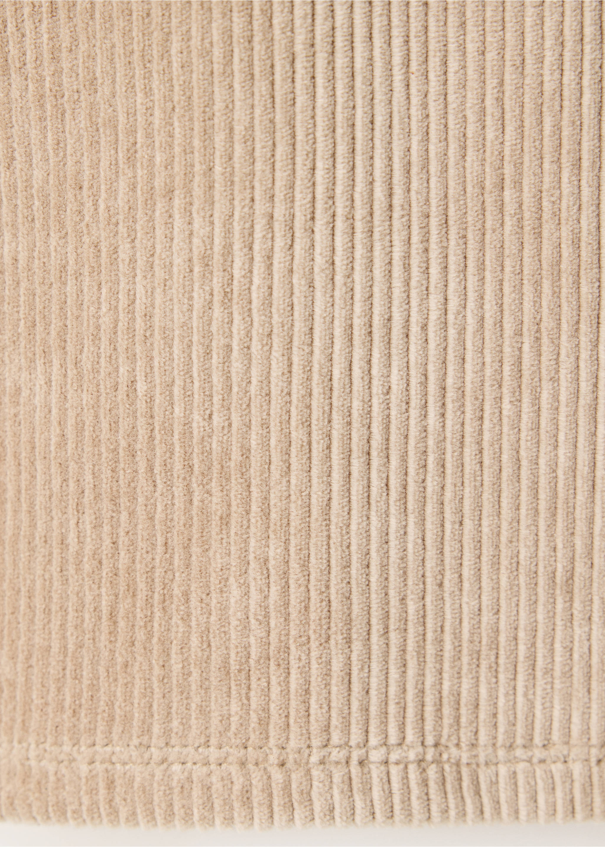 Corduroy trousers with drawstring - Details of the article 0, Brown. Ref: 37096735-00.