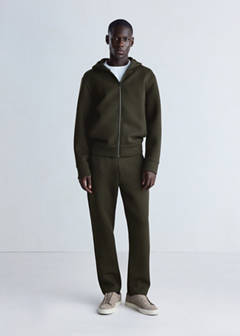 Thermolite® neoprene-effect sweatshirt — Khaki 2