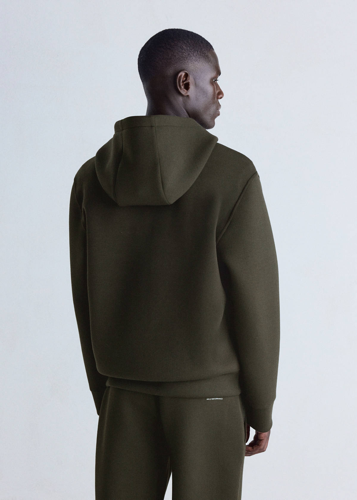 Thermolite® neoprene-effect sweatshirt — Khaki