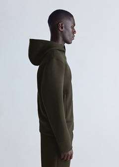 Thermolite® neoprene-effect sweatshirt — Khaki 5