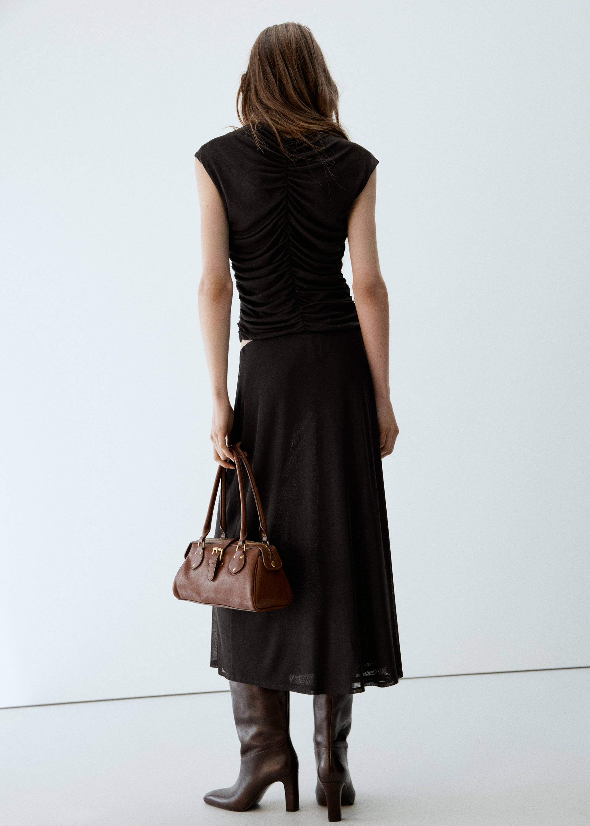Flared midi-skirt - Reverse of the article