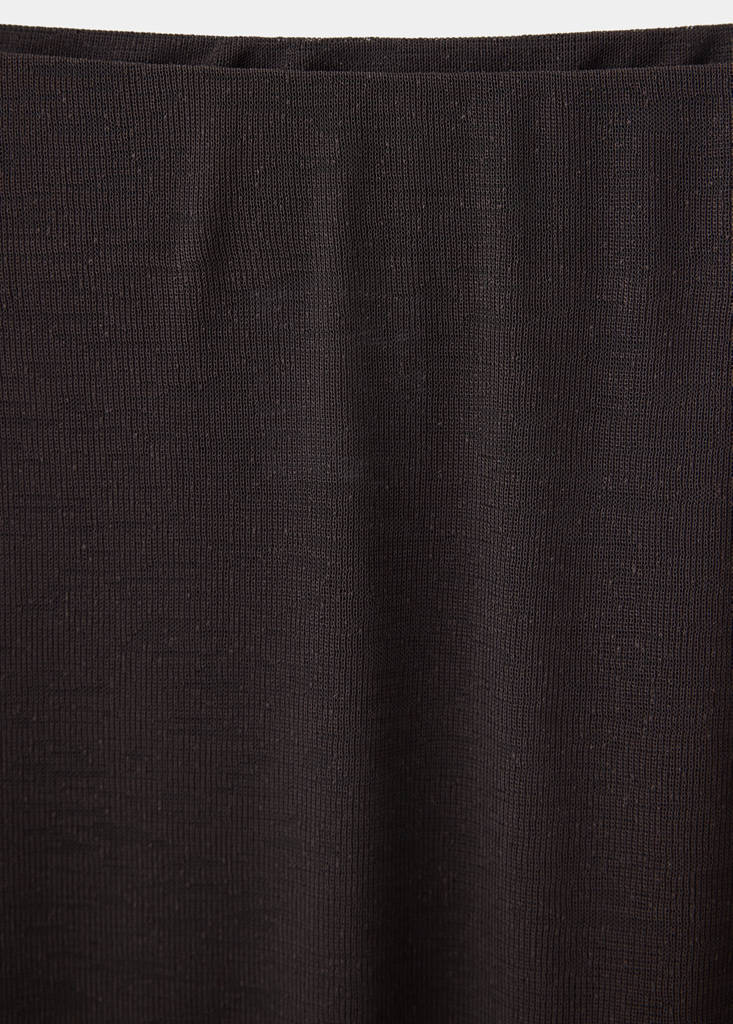 Flared midi-skirt — Chocolate