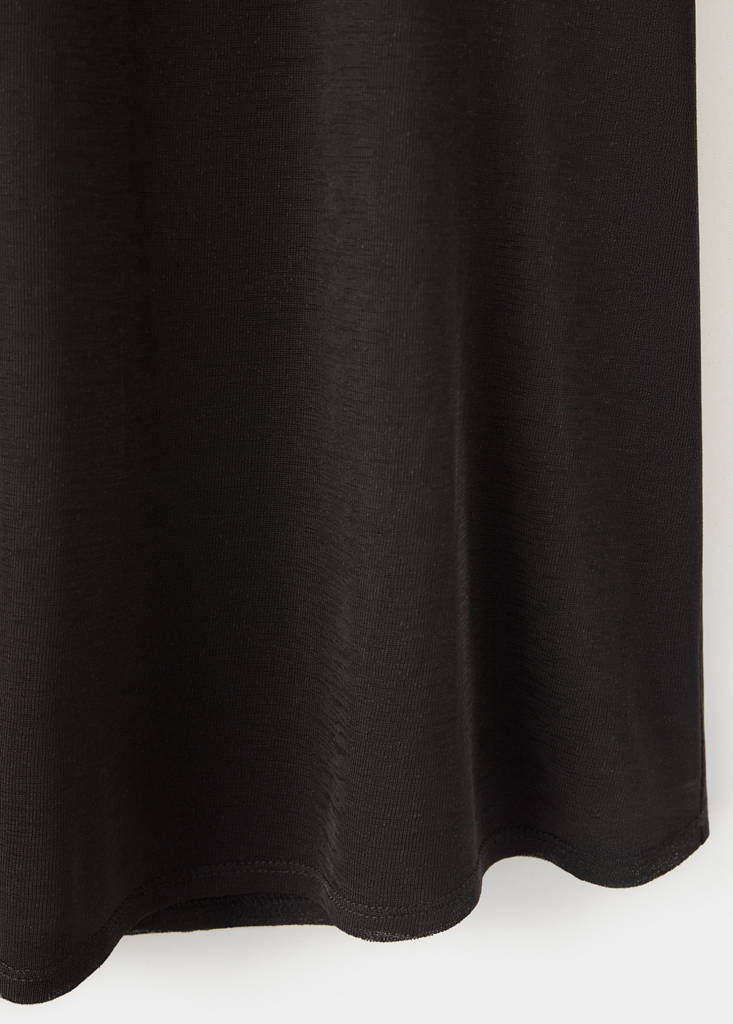 Flared midi-skirt — Chocolate