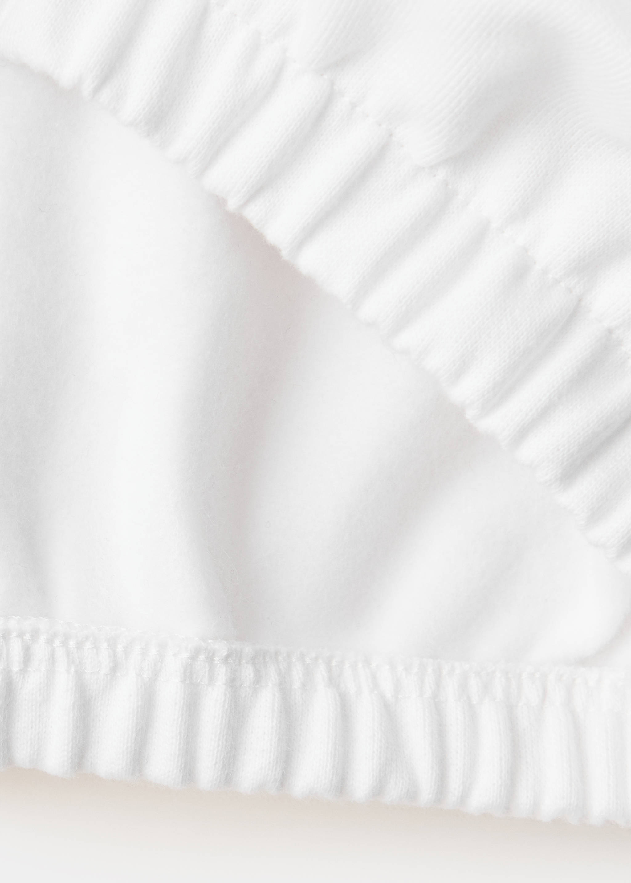 Printed sweatshirt with shirred hem - Details of the article 0