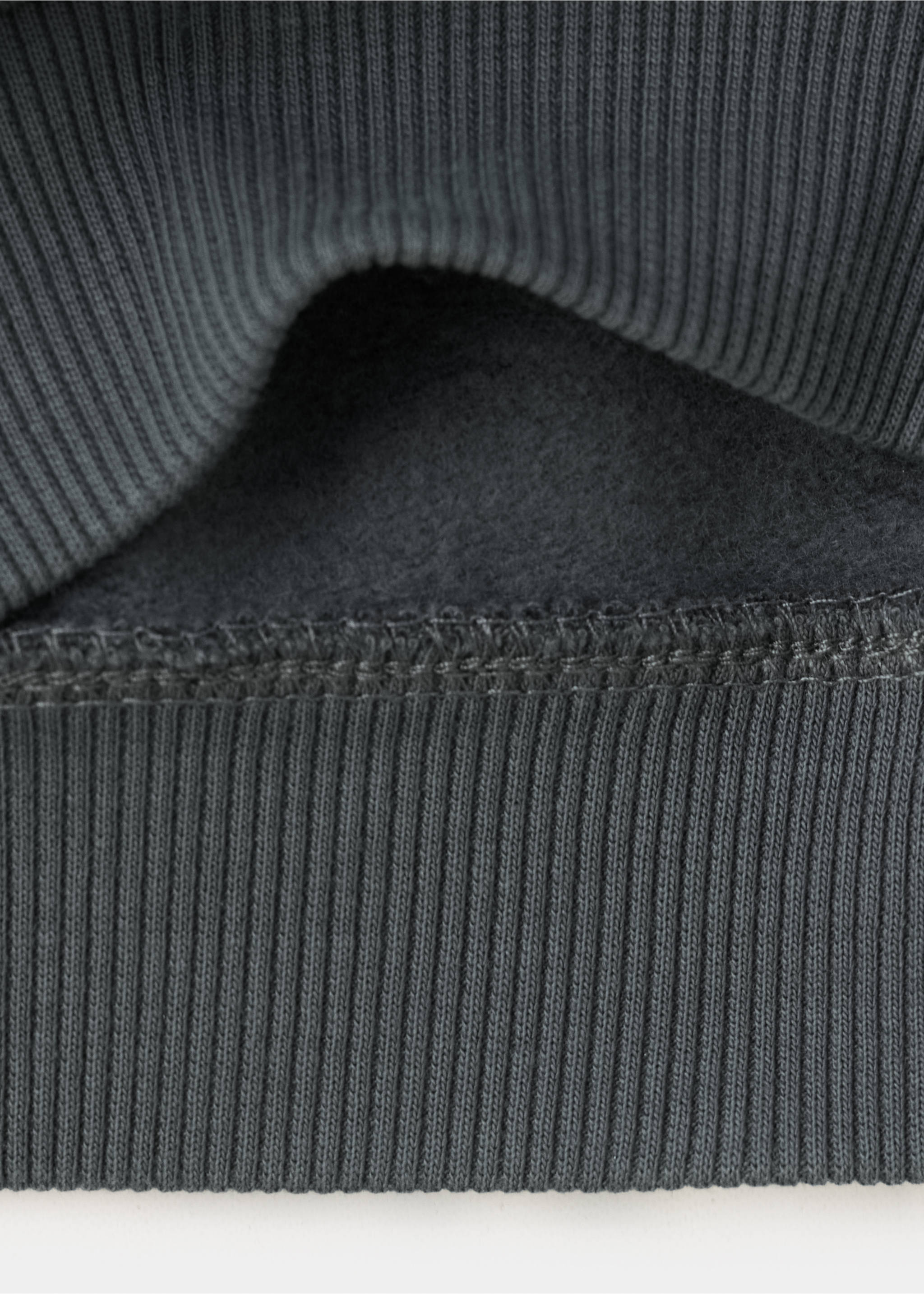 Printed cotton sweatshirt - Details of the article 0, Charcoal. Ref: 37096741-00.
