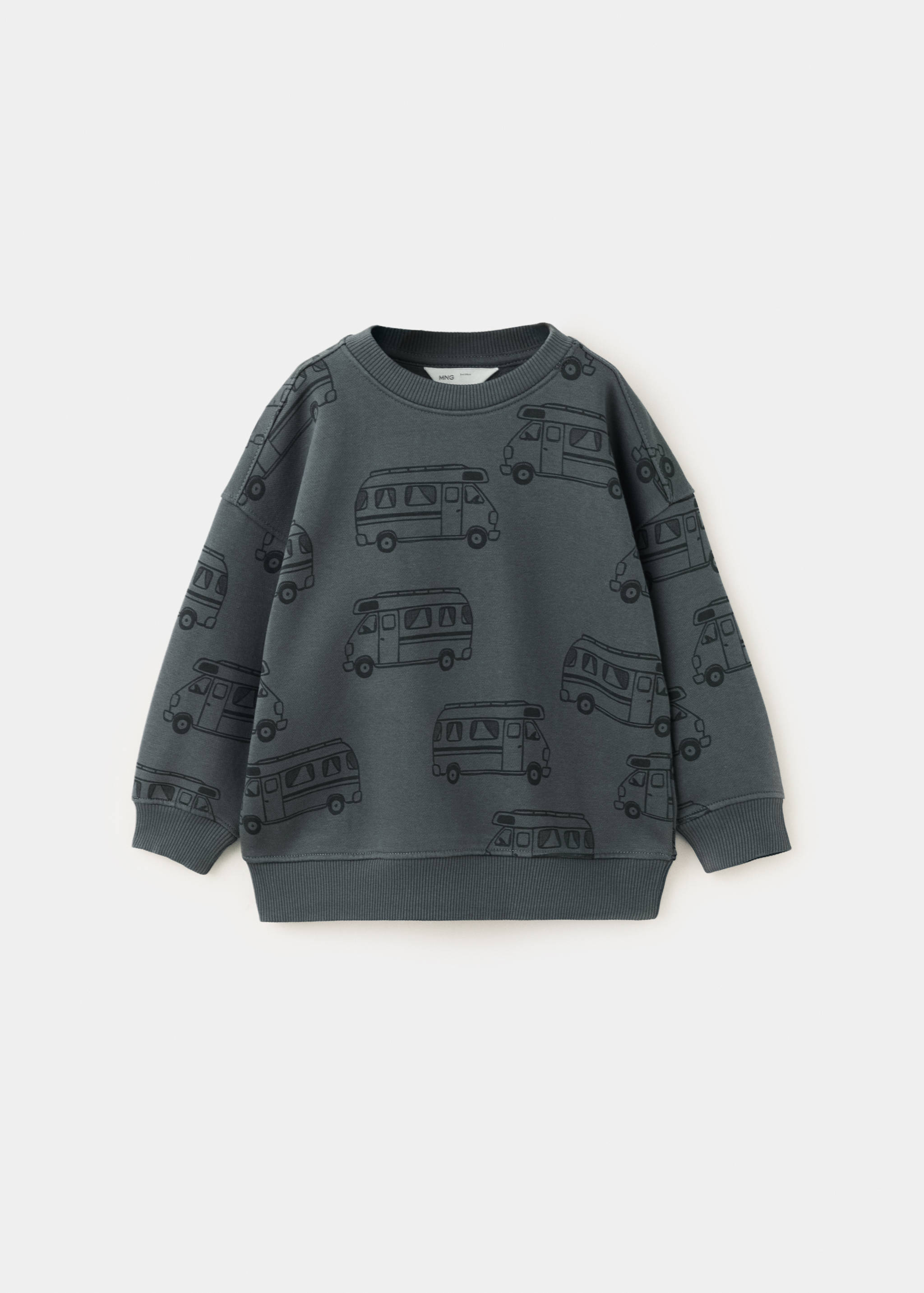 Printed cotton sweatshirt - Article without model