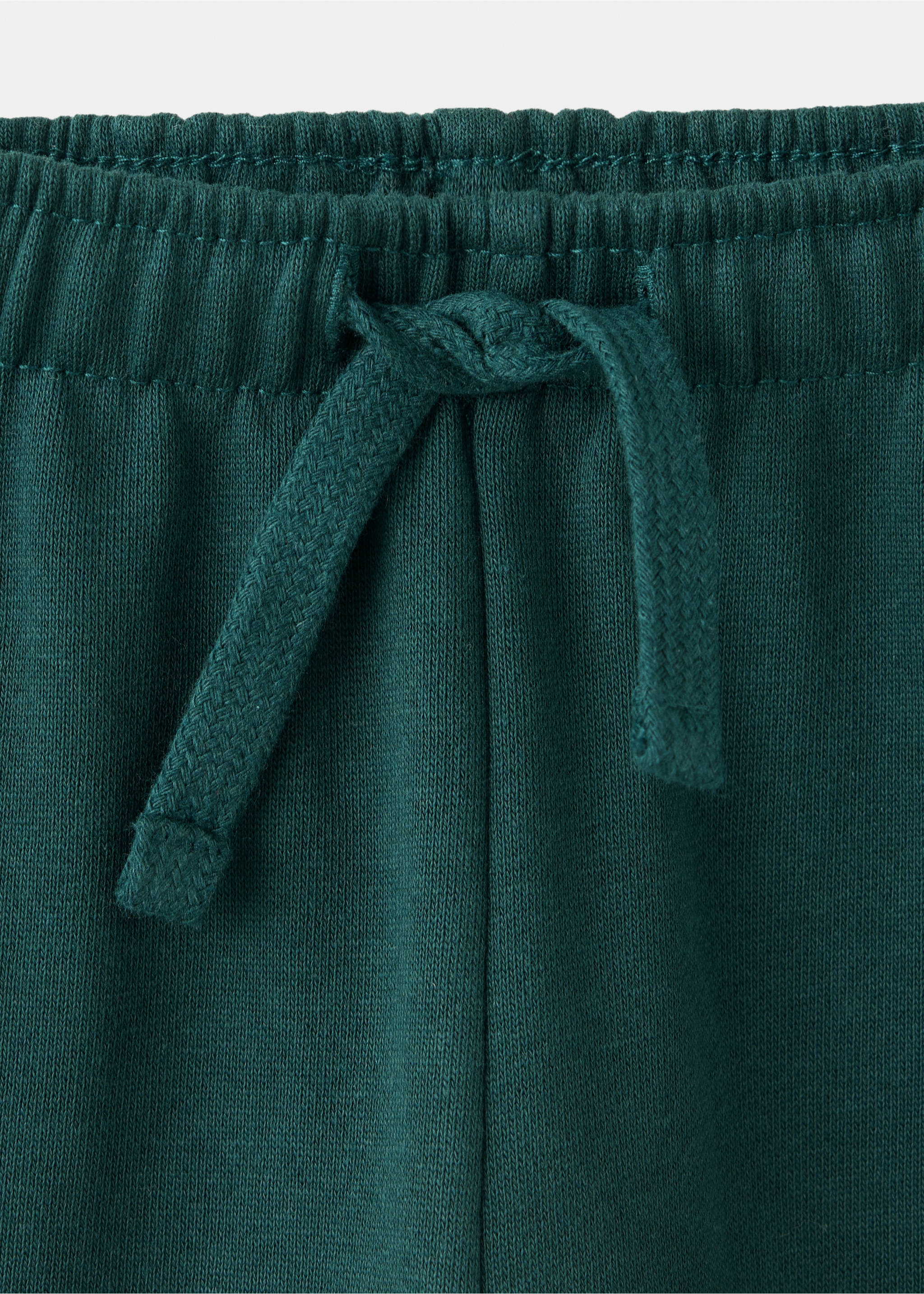 Jogger wide leg en coton - Détail de l'article 8, Vert foncé. Ref: 37096742-00.