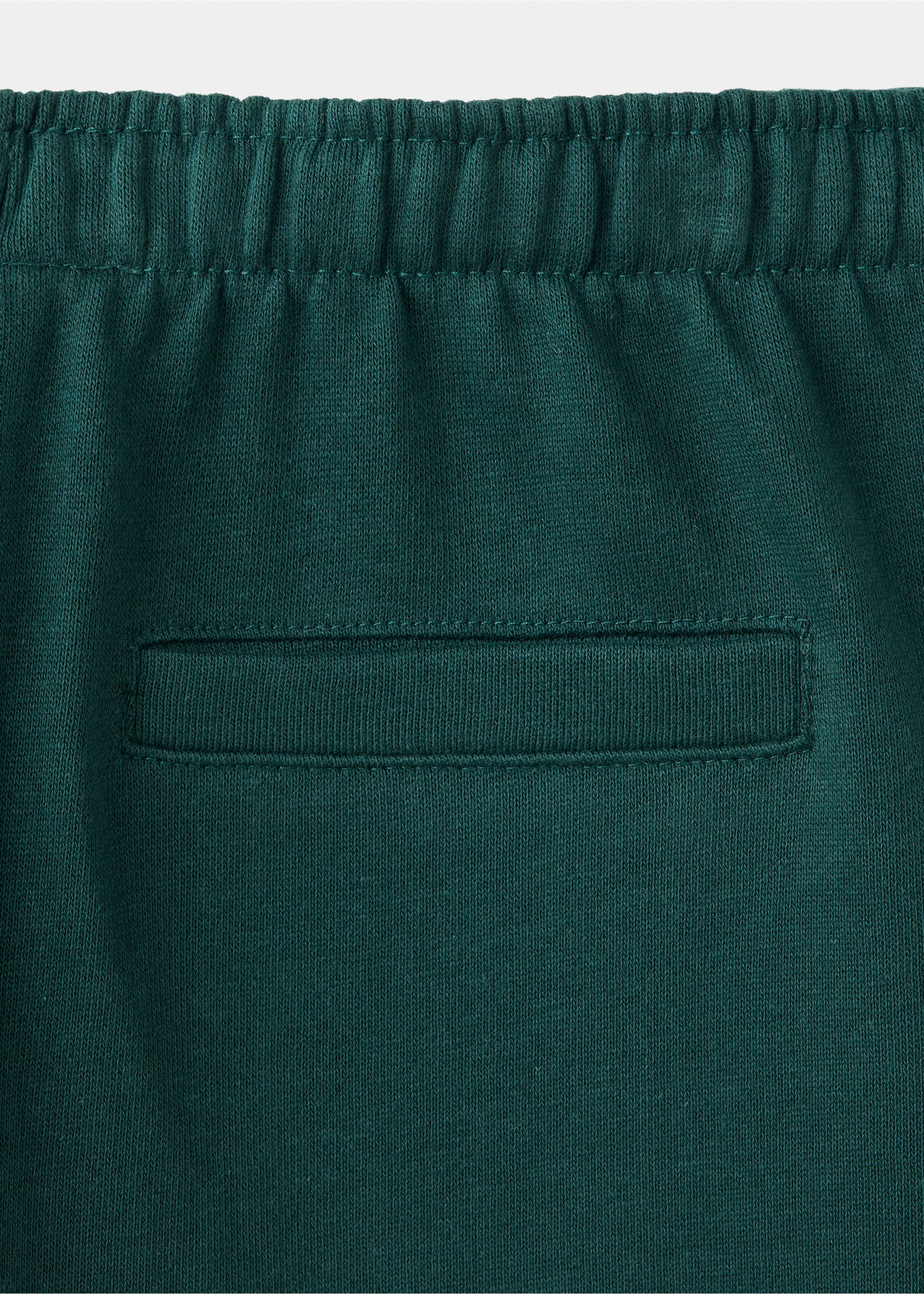 Jogger wide leg en coton - Détail de l'article 0, Vert foncé. Ref: 37096742-00.