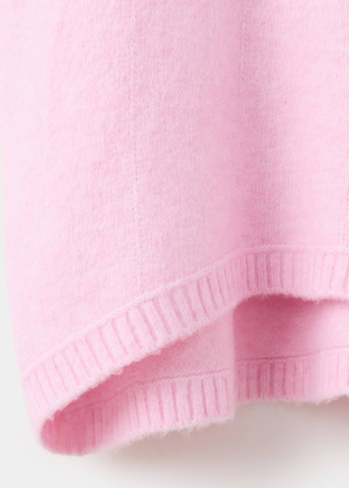 Straight round-neck sweater — Pink