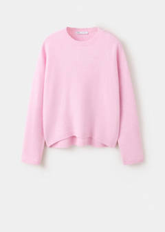 Straight round-neck sweater — Pink 5