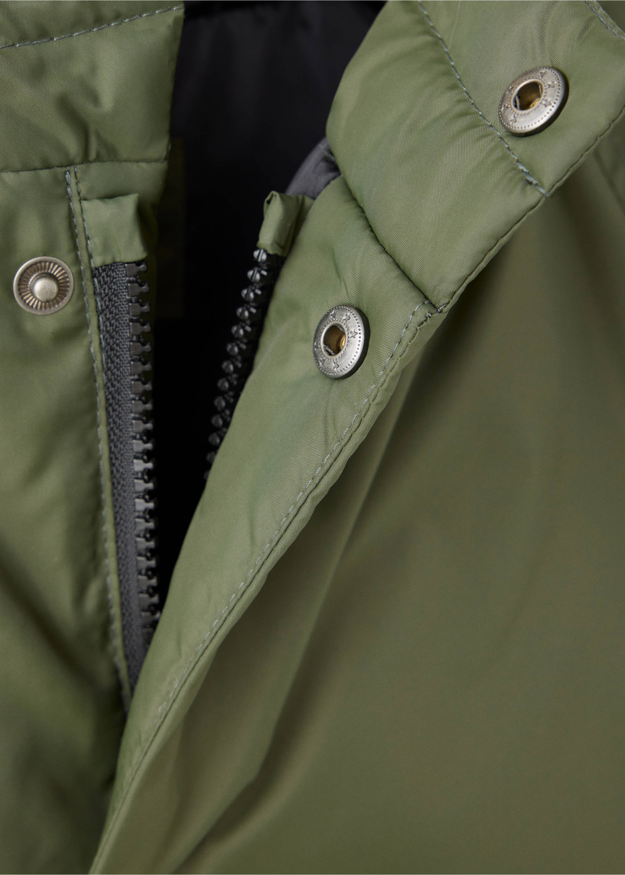 Hooded padded jacket - Деталь изделия 8, Хаки. Ref: 37097112-00.