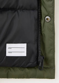 Padded jacket with hood — Khaki 7