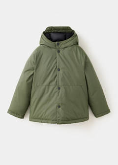 Padded jacket with hood — Khaki 3