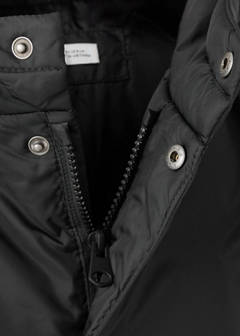 Padded jacket with hood — Black 4