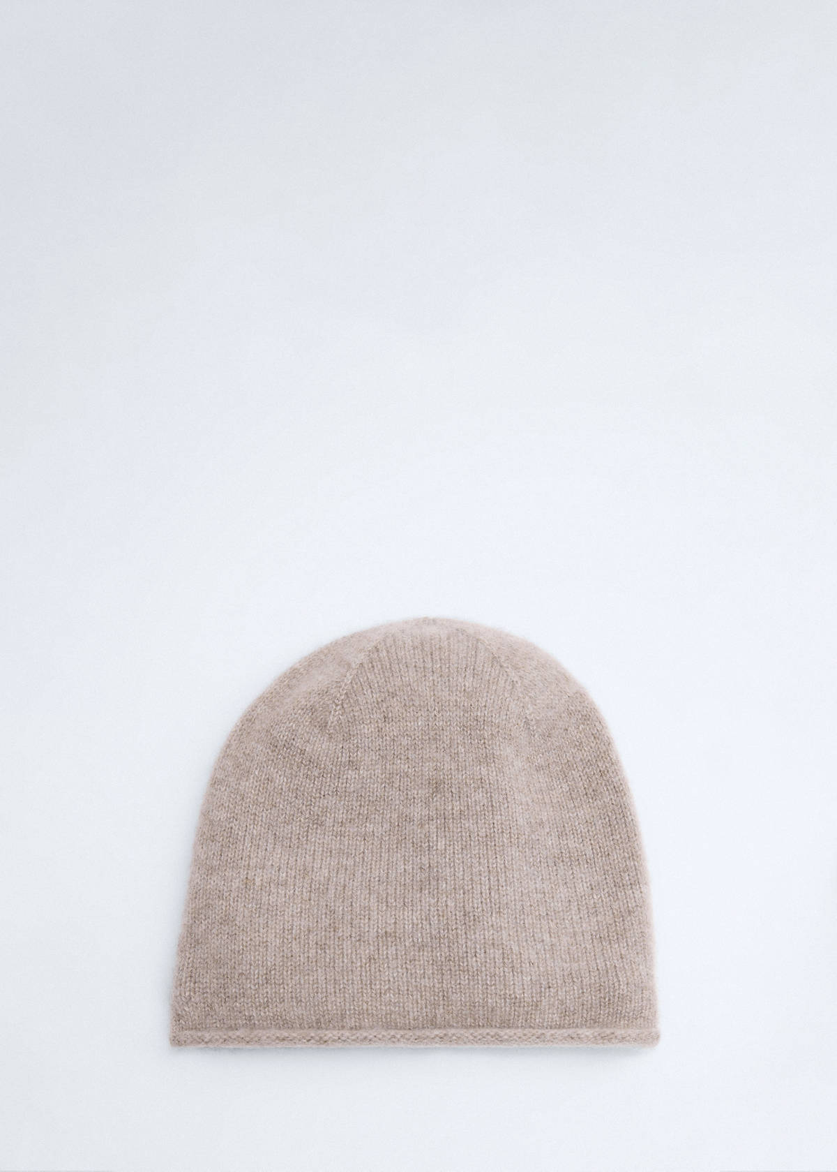 100% cashmere beanie — Beige