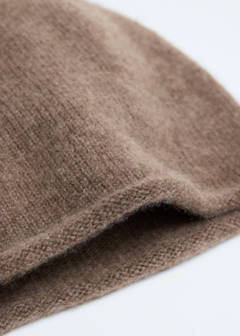 100% cashmere beanie — Medium Brown 5