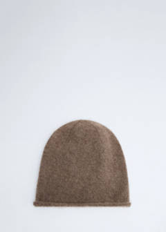 100% cashmere beanie — Medium Brown 3