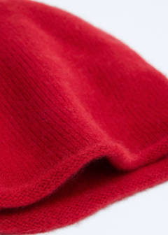 100% cashmere beanie — Red 5