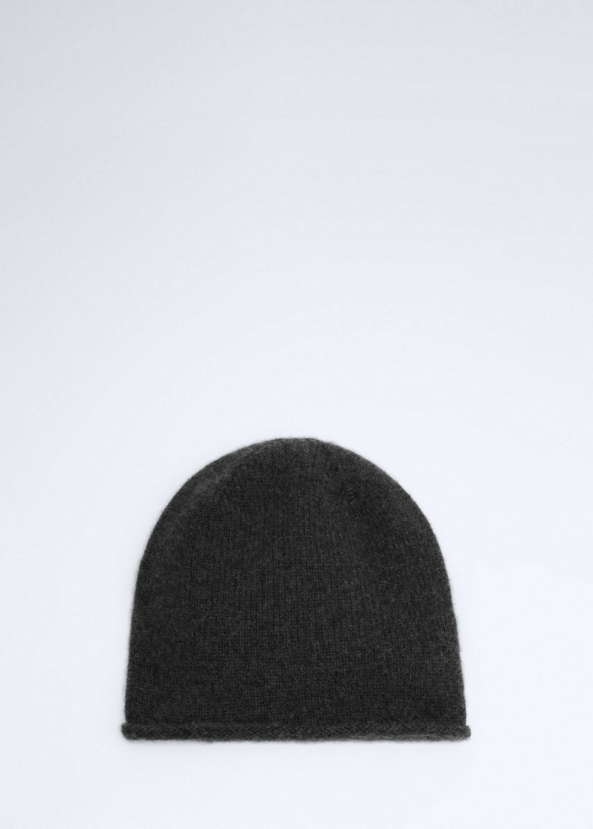 100% cashmere beanie — Charcoal