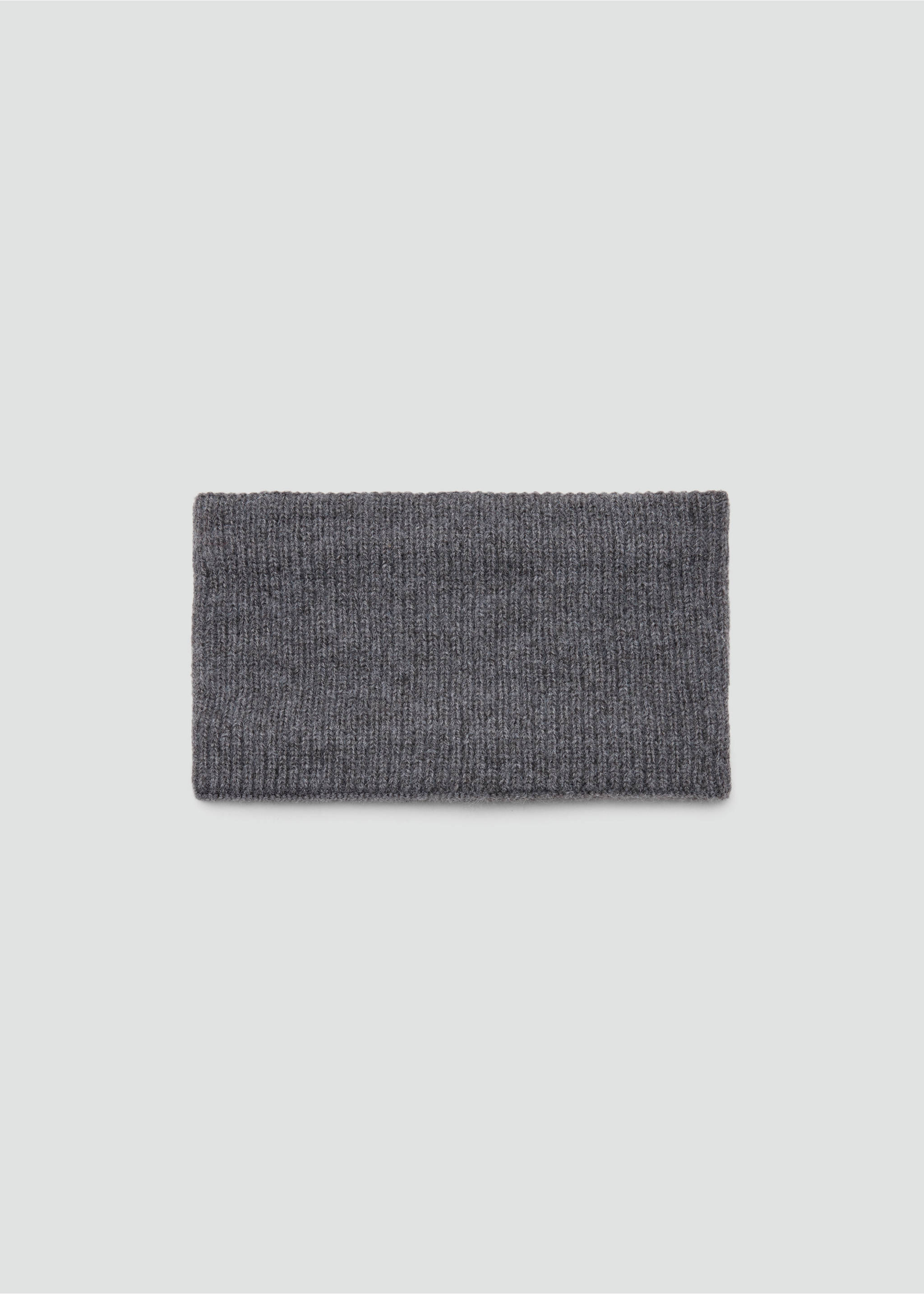 Knit scarf - Article without model, Grey. Ref: 37097115-00.