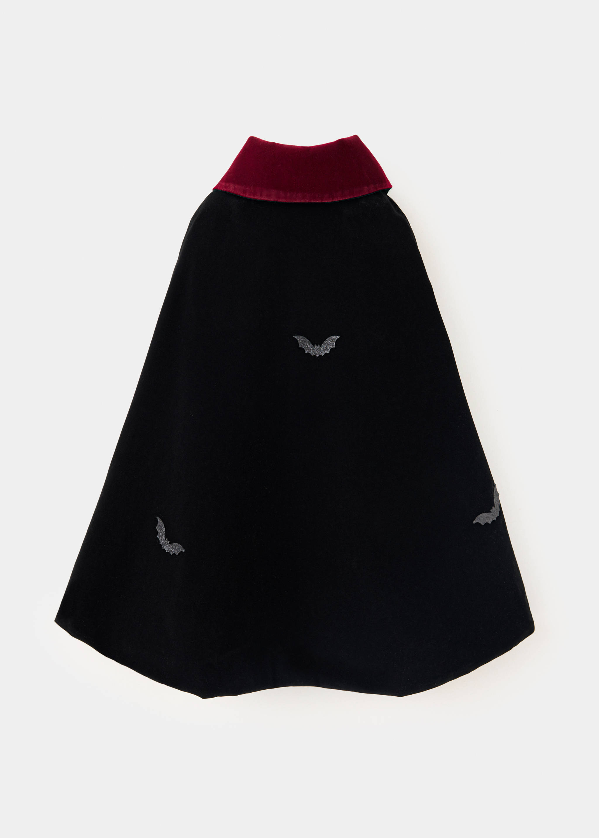Velvet batwing cape - Reverse of the article