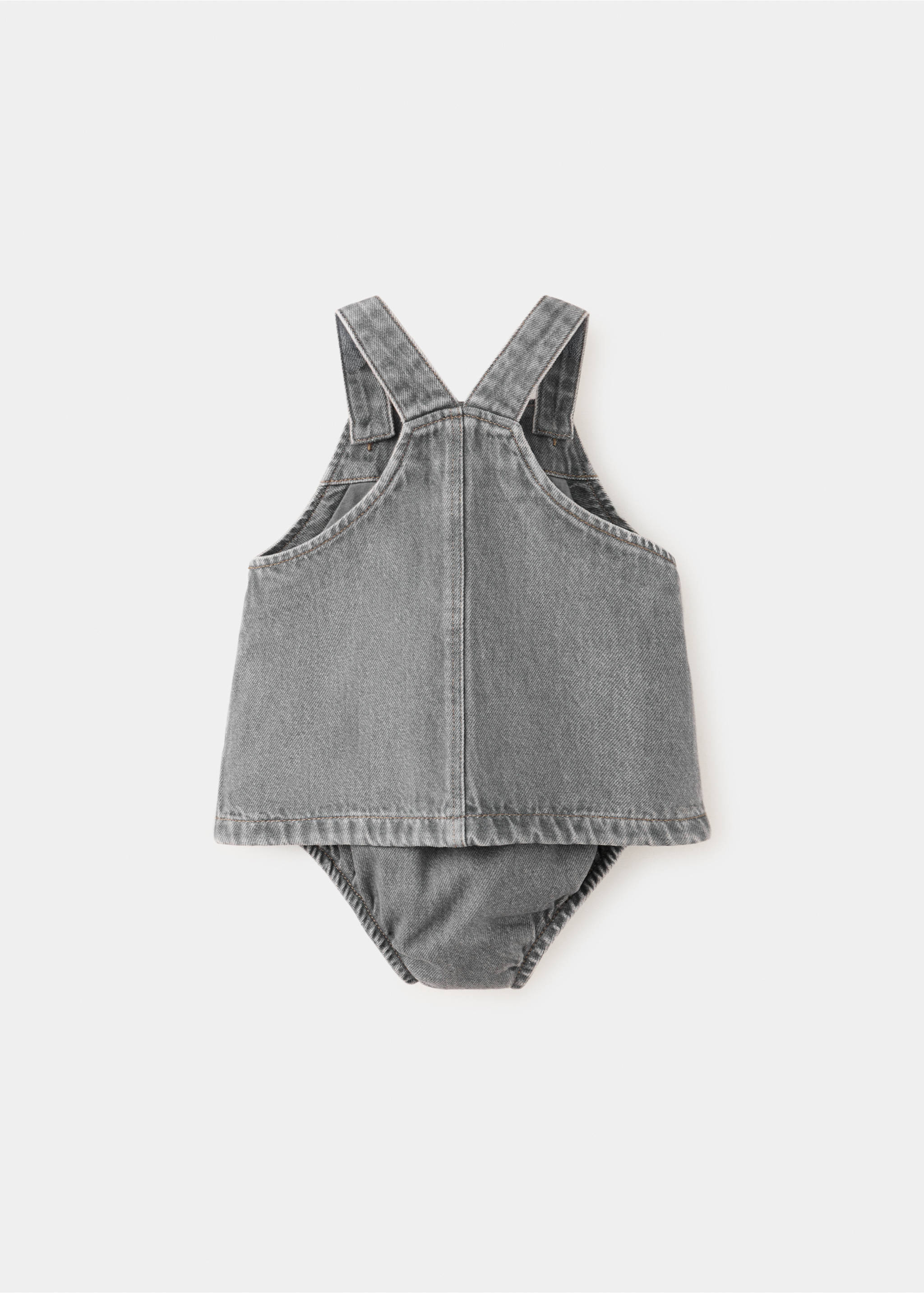 Denim dress and romper - Reverse of the article, Denim Grey. Ref: 37097126-00.