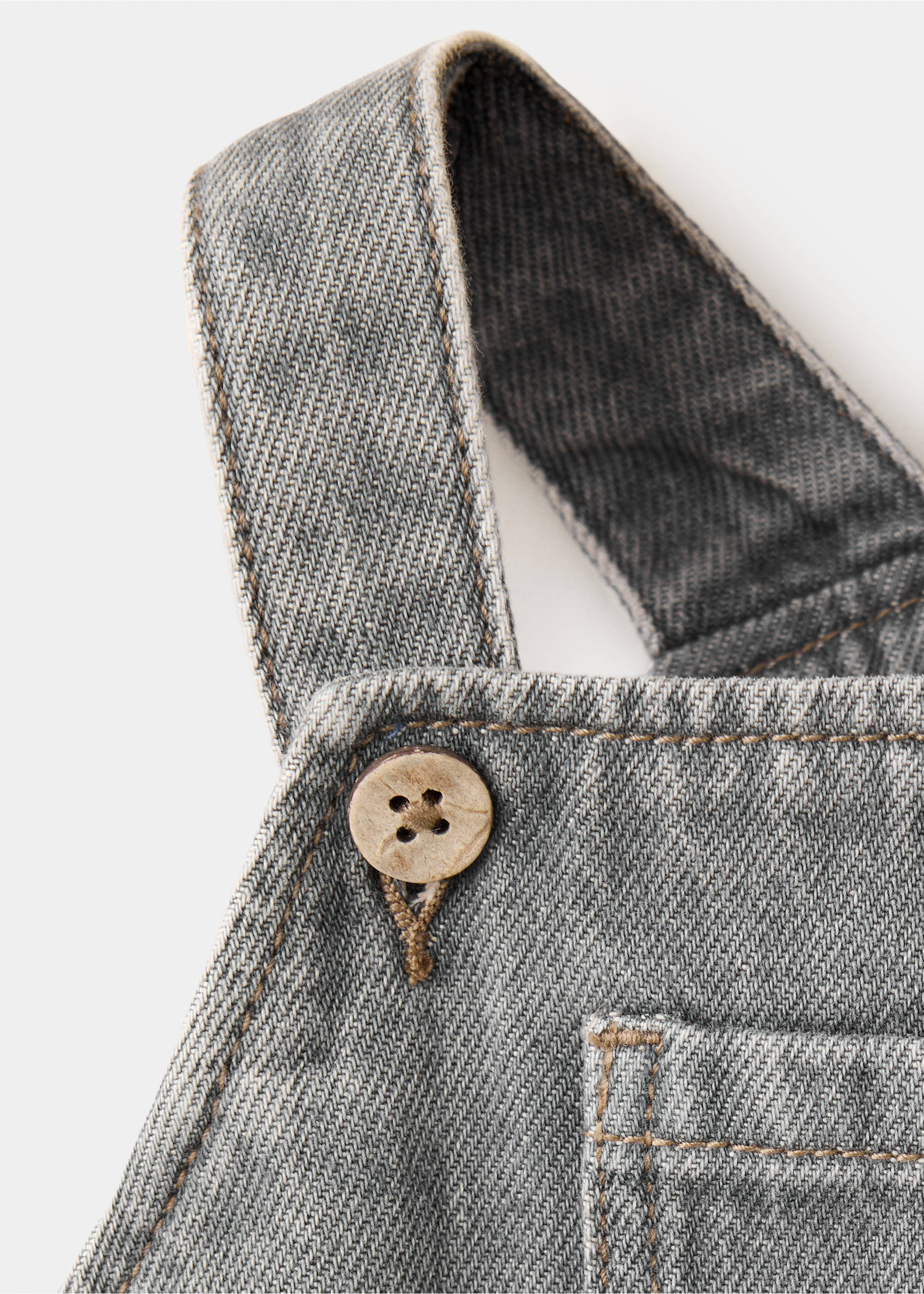 Denim dress and romper - Details of the article 8, Denim Grey. Ref: 37097126-00.