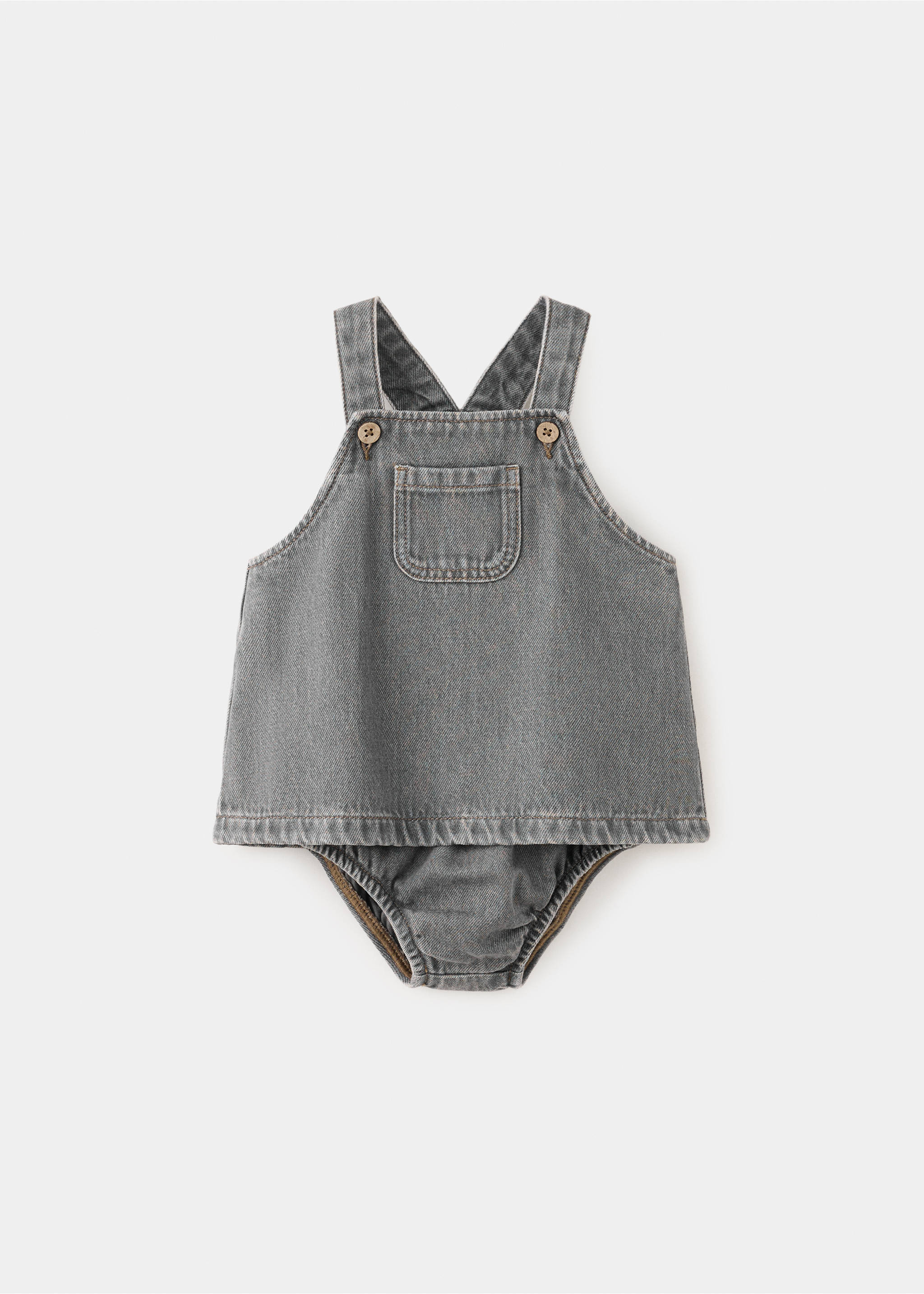 Denim dress and romper - Article without model, Denim Grey. Ref: 37097126-00.