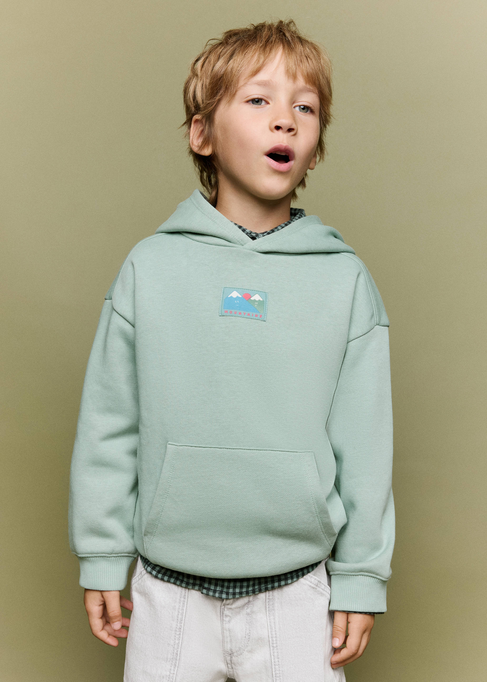 Boxy-fit hoodie sweatshirt - Medium plane