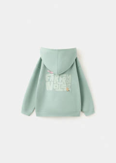 Boxy-fit hoodie sweatshirt — Pastel Green 6