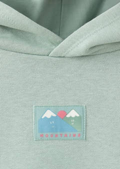Boxy-fit hoodie sweatshirt — Pastel Green 5