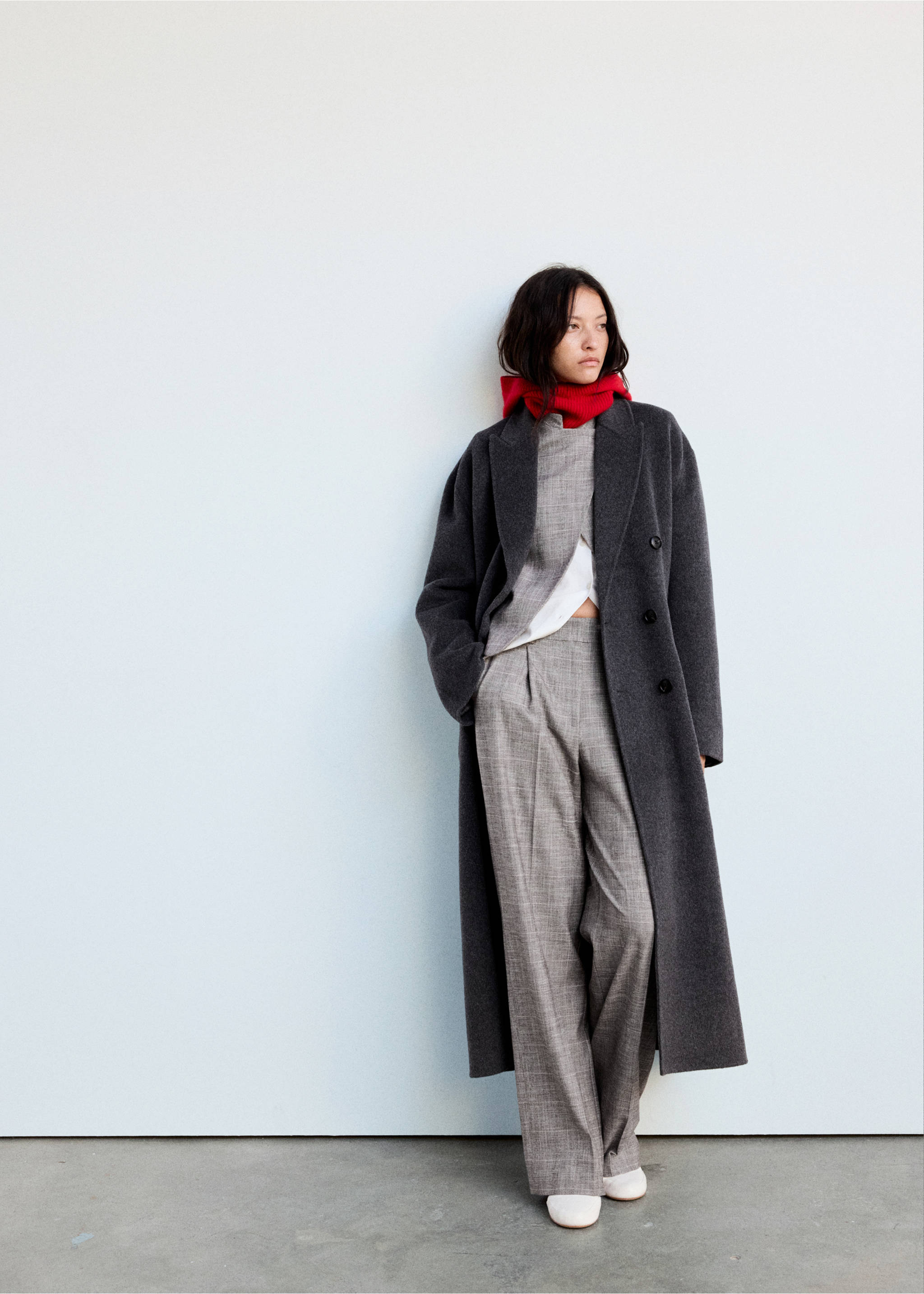 High-neck blazer - General plane, Brown. Ref: 37097136-00.