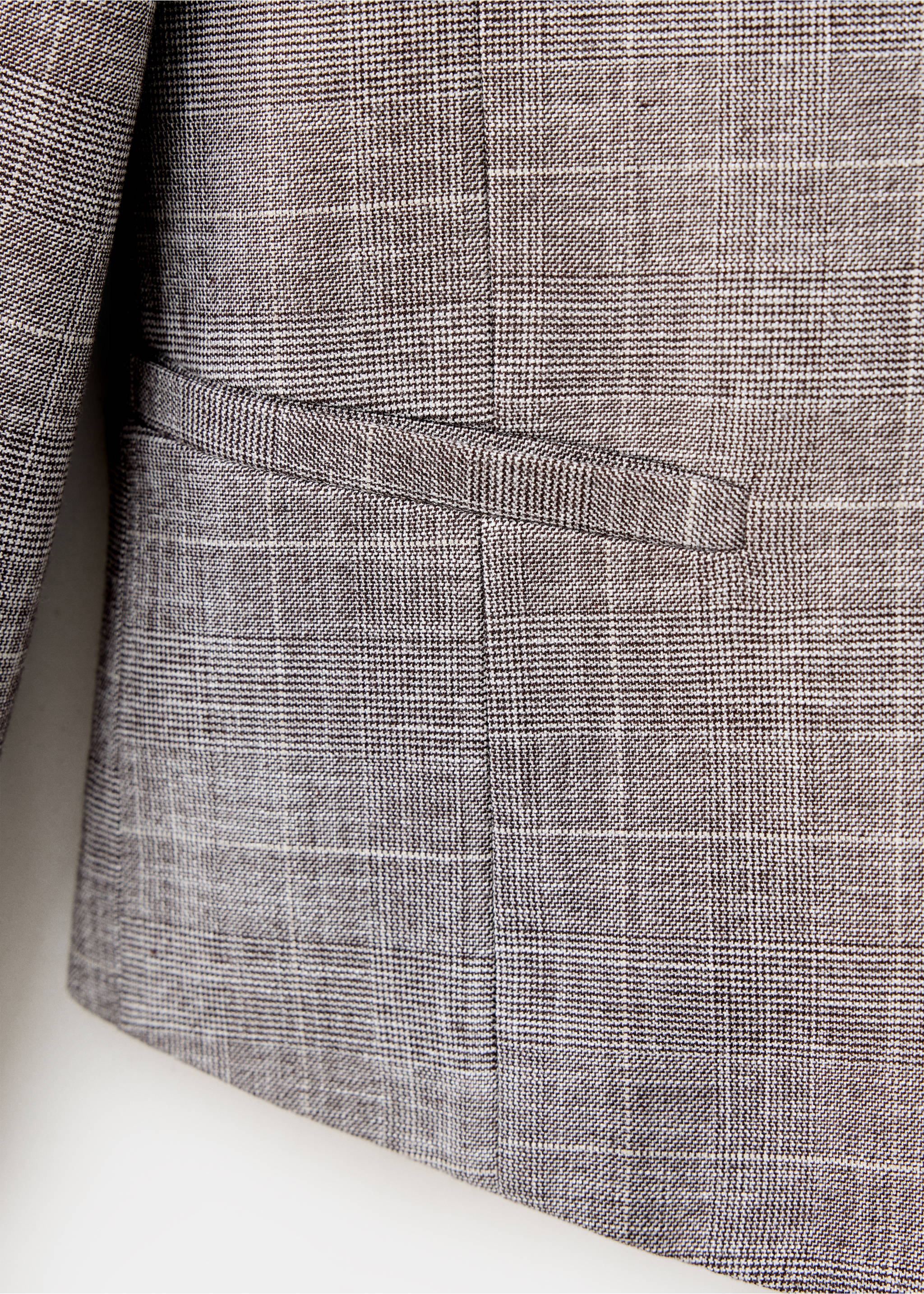 High-neck blazer - Details of the article 0, Brown. Ref: 37097136-00.
