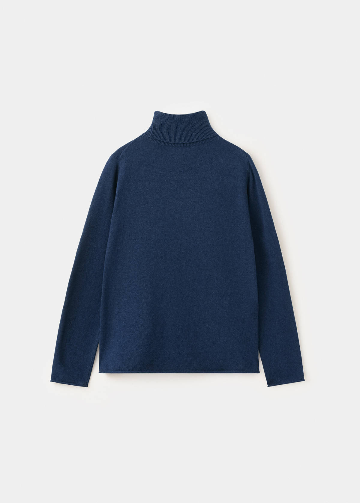 Turtleneck knit sweater — Ink Blue